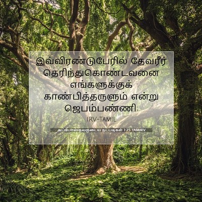 Picture 07 - அப்போஸ்தலருடைய நடபடிகள் 1:25 TAMIRV - இவ்விரண்டுபேரில் - Bible Verse Picture