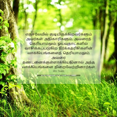 Picture 07 - அப்போஸ்தலருடைய நடபடிகள் 13:27 TAMIRV - எருசலேமில் - Bible Verse Picture