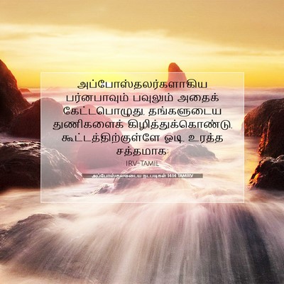 Picture 07 - அப்போஸ்தலருடைய நடபடிகள் 14:14 TAMIRV -  - Bible Verse Picture