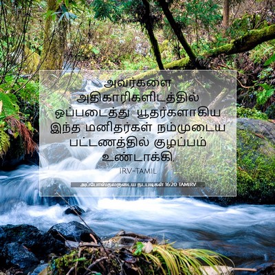 Picture 07 - அப்போஸ்தலருடைய நடபடிகள் 16:20 TAMIRV - அவர்களை - Bible Verse Picture
