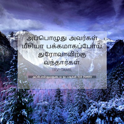 Picture 07 - அப்போஸ்தலருடைய நடபடிகள் 16:8 TAMIRV - அப்பொழுது அவர்கள் - Bible Verse Picture