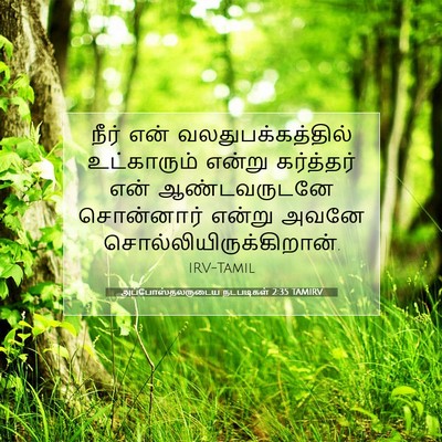 Picture 07 - அப்போஸ்தலருடைய நடபடிகள் 2:35 TAMIRV - நீர் என் - Bible Verse Picture