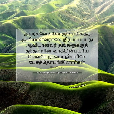 Picture 07 - அப்போஸ்தலருடைய நடபடிகள் 2:4 TAMIRV - அவர்களெல்லோரும் - Bible Verse Picture