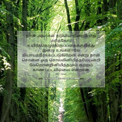 Picture 07 - அப்போஸ்தலருடைய நடபடிகள் 24:21 TAMIRV - நான் அவர்கள் - Bible Verse Picture
