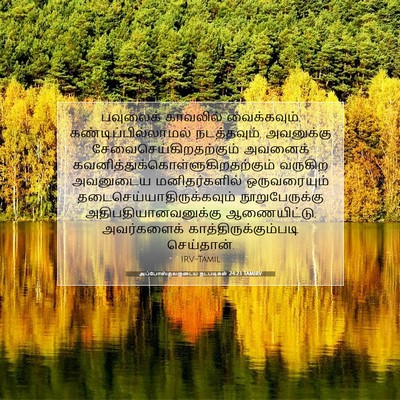 Picture 07 - அப்போஸ்தலருடைய நடபடிகள் 24:23 TAMIRV - பவுலைக் காவலில் - Bible Verse Picture