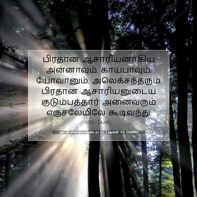 Picture 07 - அப்போஸ்தலருடைய நடபடிகள் 4:6 TAMIRV - பிரதான - Bible Verse Picture