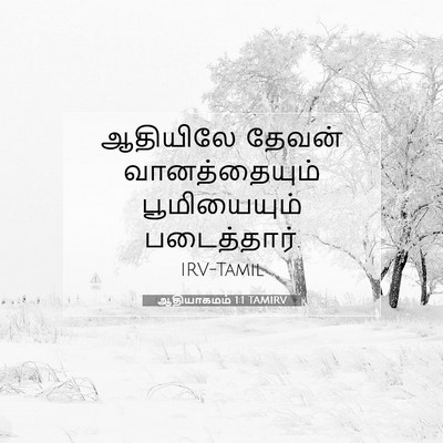 Picture 07 - ஆதியாகமம் 1:1 TAMIRV - ஆதியிலே தேவன் - Bible Verse Picture