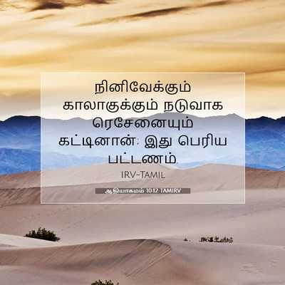 Picture 07 - ஆதியாகமம் 10:12 TAMIRV - நினிவேக்கும் - Bible Verse Picture