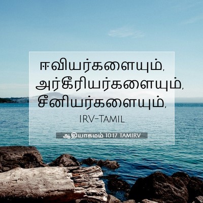 Picture 07 - ஆதியாகமம் 10:17 TAMIRV - ஈவியர்களையும், - Bible Verse Picture