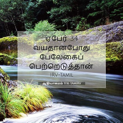 Picture 07 - ஆதியாகமம் 11:16 TAMIRV - ஏபேர் 34 வயதானபோது - Bible Verse Picture
