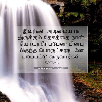 Picture 07 - ஆதியாகமம் 15:14 TAMIRV - இவர்கள் அடிமையாக - Bible Verse Picture
