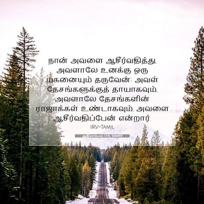 Picture 07 - ஆதியாகமம் 17:16 TAMIRV - நான் அவளை - Bible Verse Picture