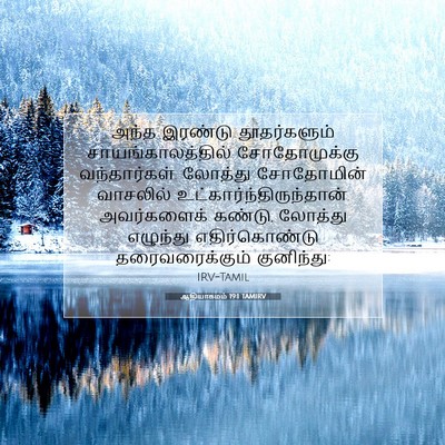 Picture 07 - ஆதியாகமம் 19:1 TAMIRV - அந்த இரண்டு - Bible Verse Picture