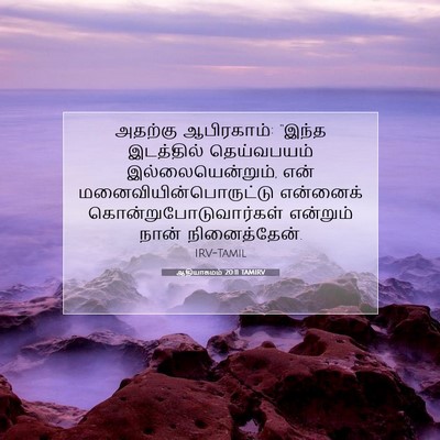 Picture 07 - ஆதியாகமம் 20:11 TAMIRV - அதற்கு ஆபிரகாம்: - Bible Verse Picture