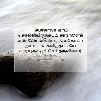 Picture 07 - ஆதியாகமம் 21:1 TAMIRV - யெகோவா தாம் - Bible Verse Picture