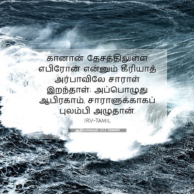 Picture 07 - ஆதியாகமம் 23:2 TAMIRV - கானான் - Bible Verse Picture