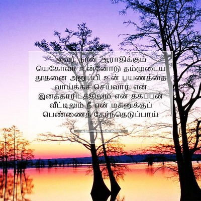 Picture 07 - ஆதியாகமம் 24:40 TAMIRV - அவர்: நான் - Bible Verse Picture
