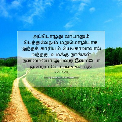 Picture 07 - ஆதியாகமம் 24:50 TAMIRV - அப்பொழுது - Bible Verse Picture