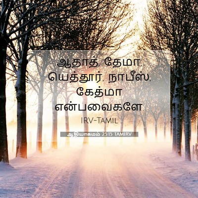 Picture 07 - ஆதியாகமம் 25:15 TAMIRV - ஆதாத், தேமா, - Bible Verse Picture
