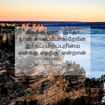 Picture 07 - ஆதியாகமம் 25:32 TAMIRV - அதற்கு ஏசா: “இதோ, - Bible Verse Picture