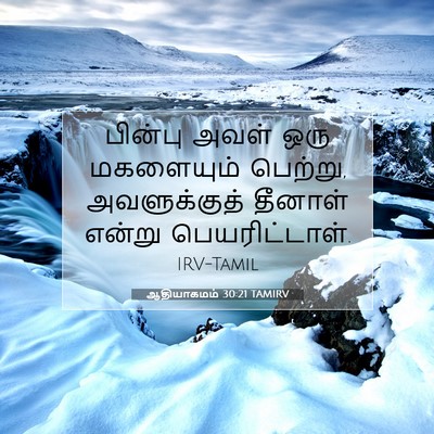 Picture 07 - ஆதியாகமம் 30:21 TAMIRV - பின்பு அவள் ஒரு - Bible Verse Picture