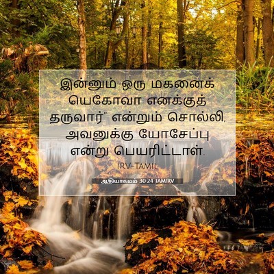 Picture 07 - ஆதியாகமம் 30:24 TAMIRV - இன்னும் ஒரு - Bible Verse Picture