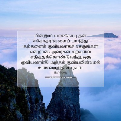 Picture 07 - ஆதியாகமம் 31:46 TAMIRV - பின்னும் யாக்கோபு - Bible Verse Picture