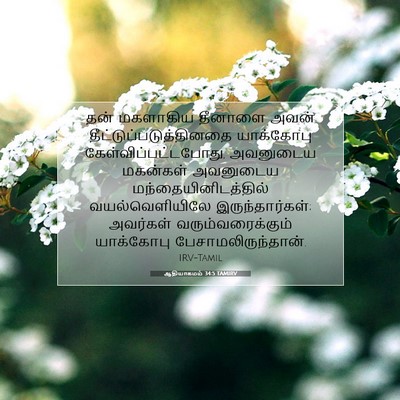Picture 07 - ஆதியாகமம் 34:5 TAMIRV - தன் மகளாகிய - Bible Verse Picture