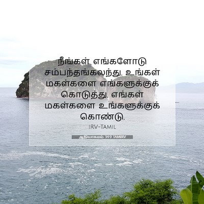 Picture 07 - ஆதியாகமம் 34:9 TAMIRV - நீங்கள் எங்களோடு - Bible Verse Picture
