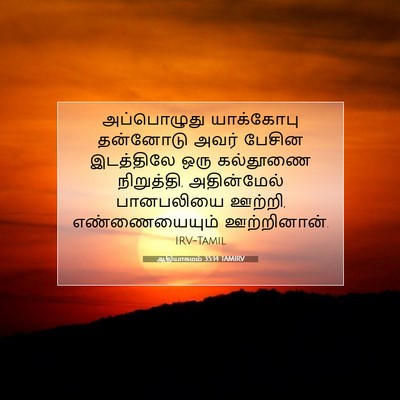 Picture 07 - ஆதியாகமம் 35:14 TAMIRV - அப்பொழுது - Bible Verse Picture