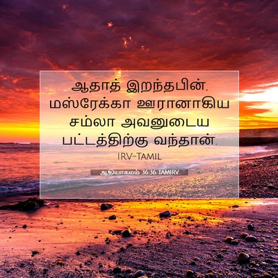 Picture 07 - ஆதியாகமம் 36:36 TAMIRV - ஆதாத் இறந்தபின், - Bible Verse Picture