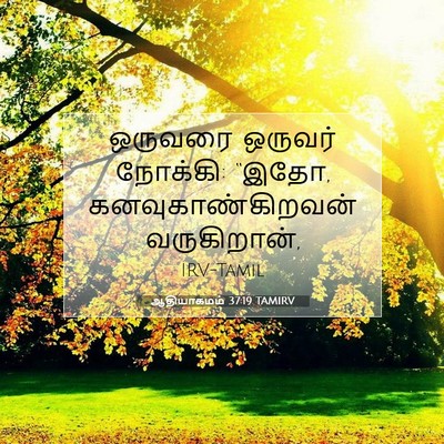 Picture 07 - ஆதியாகமம் 37:19 TAMIRV - ஒருவரை ஒருவர் - Bible Verse Picture