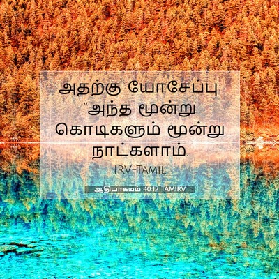 Picture 07 - ஆதியாகமம் 40:12 TAMIRV - அதற்கு யோசேப்பு: - Bible Verse Picture