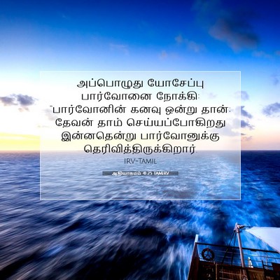 Picture 07 - ஆதியாகமம் 41:25 TAMIRV - அப்பொழுது - Bible Verse Picture