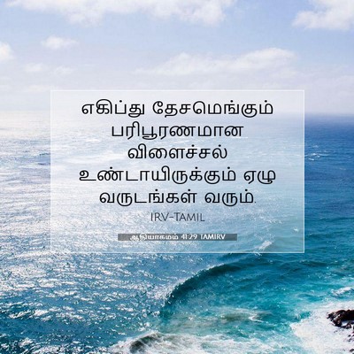 Picture 07 - ஆதியாகமம் 41:29 TAMIRV - எகிப்து - Bible Verse Picture