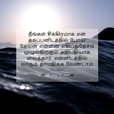 Picture 07 - ஆதியாகமம் 45:9 TAMIRV - நீங்கள் - Bible Verse Picture
