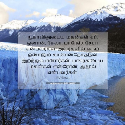 Picture 07 - ஆதியாகமம் 46:12 TAMIRV - யூதாவினுடைய - Bible Verse Picture