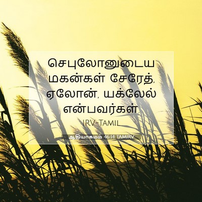 Picture 07 - ஆதியாகமம் 46:14 TAMIRV - செபுலோனுடைய - Bible Verse Picture