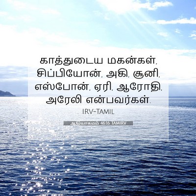 Picture 07 - ஆதியாகமம் 46:16 TAMIRV - காத்துடைய - Bible Verse Picture