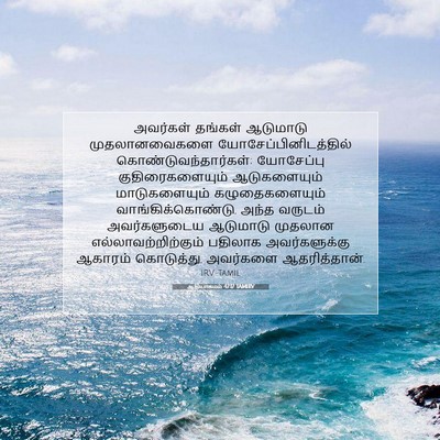Picture 07 - ஆதியாகமம் 47:17 TAMIRV - அவர்கள் தங்கள் - Bible Verse Picture