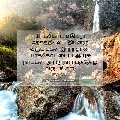 Picture 07 - ஆதியாகமம் 47:28 TAMIRV - யாக்கோபு எகிப்து - Bible Verse Picture