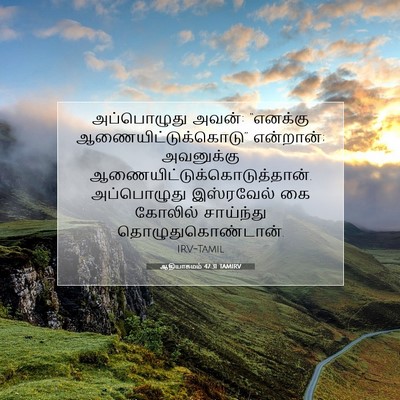 Picture 07 - ஆதியாகமம் 47:31 TAMIRV - அப்பொழுது அவன்: - Bible Verse Picture