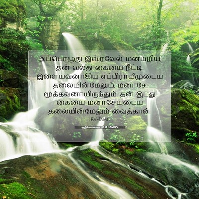 Picture 07 - ஆதியாகமம் 48:14 TAMIRV - அப்பொழுது - Bible Verse Picture