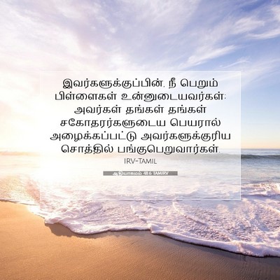 Picture 07 - ஆதியாகமம் 48:6 TAMIRV -  - Bible Verse Picture