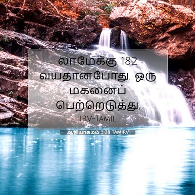 Picture 07 - ஆதியாகமம் 5:28 TAMIRV - லாமேக்கு 182 - Bible Verse Picture