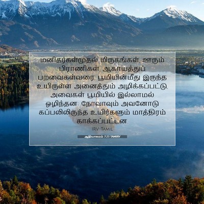 Picture 07 - ஆதியாகமம் 7:23 TAMIRV - மனிதர்கள்முதல் - Bible Verse Picture