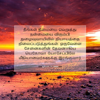 Picture 07 - ஆமோஸ் 5:15 TAMIRV - நீங்கள் தீமையை - Bible Verse Picture