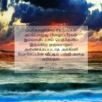 Picture 07 - ஆமோஸ் 5:6 TAMIRV - யெகோவாவை - Bible Verse Picture