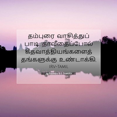 Picture 07 - ஆமோஸ் 6:5 TAMIRV - தம்புரை - Bible Verse Picture