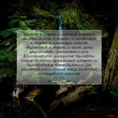 Picture 07 - ஆமோஸ் 7:17 TAMIRV - இதனால் உன்னுடைய - Bible Verse Picture